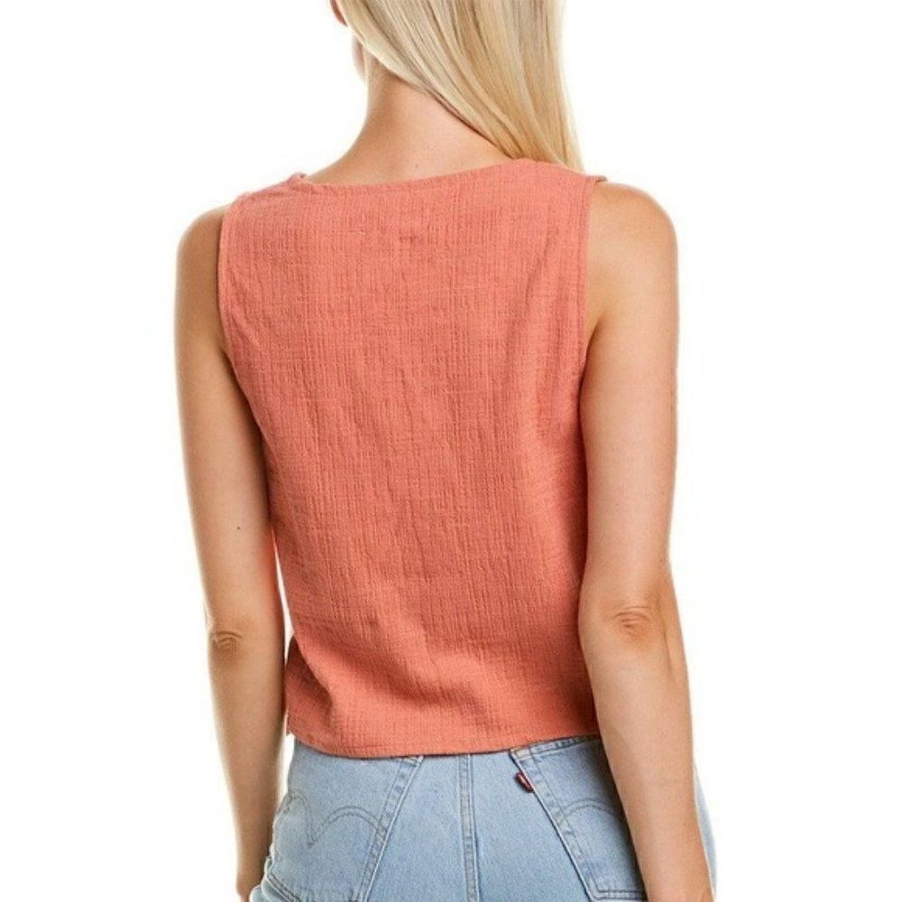 Madewell Texture & Thread Wrap-Tie Top - Picture 3 of 8